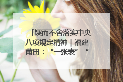 锲而不舍落实中央八项规定精神｜福建莆田：“一张表”“一张图”为基层减轻“数字负担”
