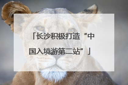 长沙积极打造“中国入境游第二站”