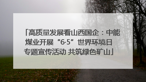 高质量发展看山西国企：中能煤业开展“6·5”世界环境日专题宣传活动 共筑绿色矿山