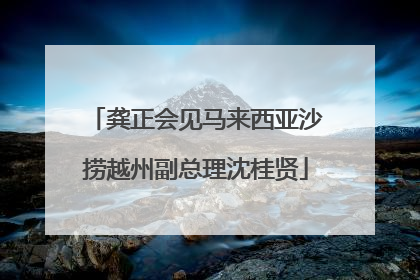 龚正会见马来西亚沙捞越州副总理沈桂贤