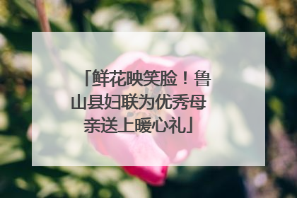 鲜花映笑脸！鲁山县妇联为优秀母亲送上暖心礼