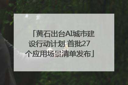 黄石出台AI城市建设行动计划 首批27个应用场景清单发布