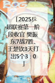 2025乒超联赛第一阶段收官 樊振东7战7胜、王楚钦3天打出5个3∶0