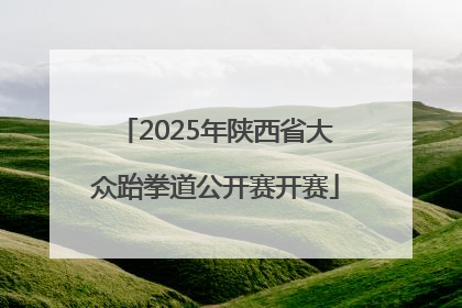 2025年陕西省大众跆拳道公开赛开赛