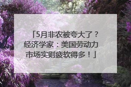 5月非农被夸大了？经济学家：美国劳动力市场实则疲软得多！