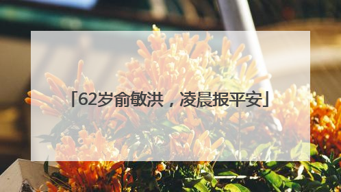 62岁俞敏洪，凌晨报平安
