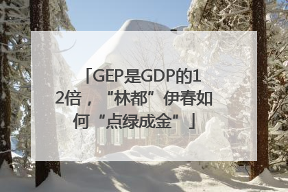 GEP是GDP的12倍，“林都”伊春如何“点绿成金”